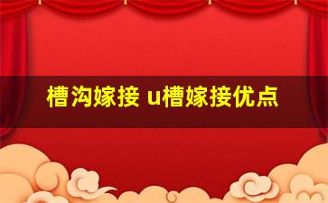 槽沟嫁接 u槽嫁接优点